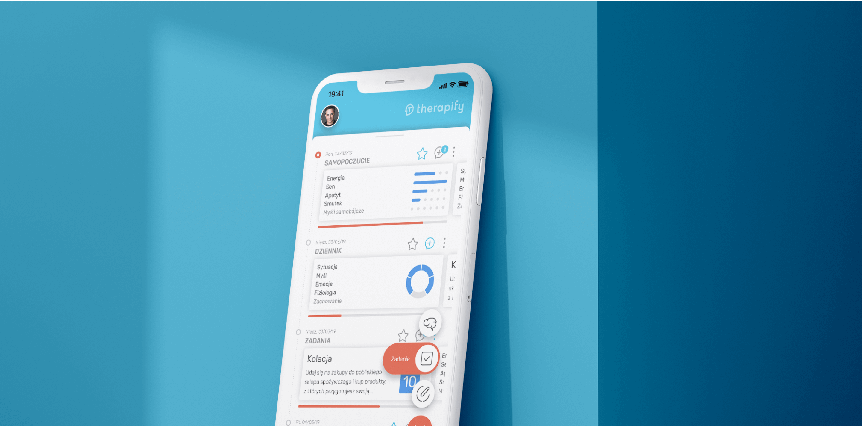 the mobile app of therapify